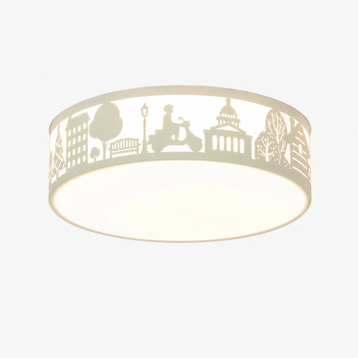 Type A White ceiling light