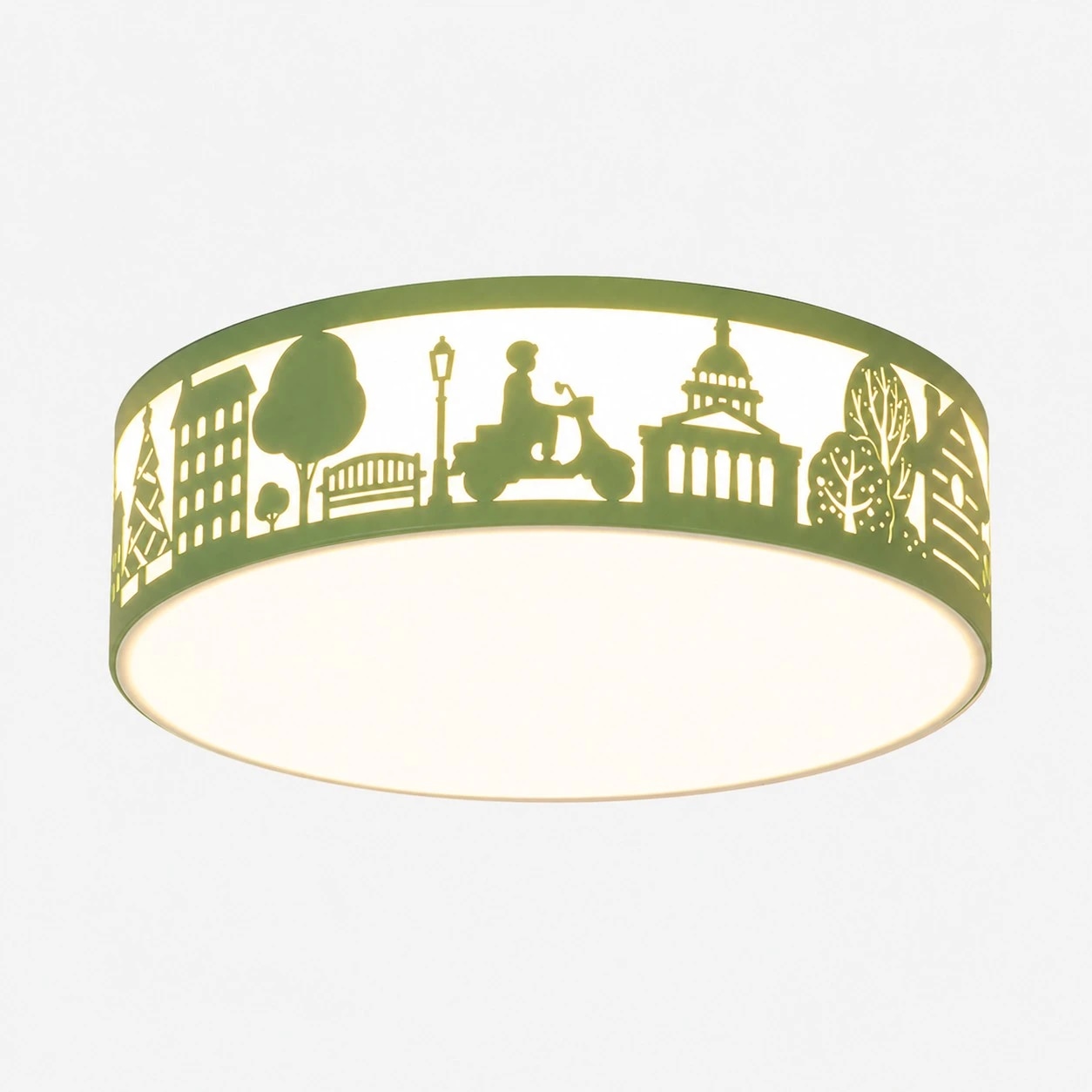 Type A Green ceiling light