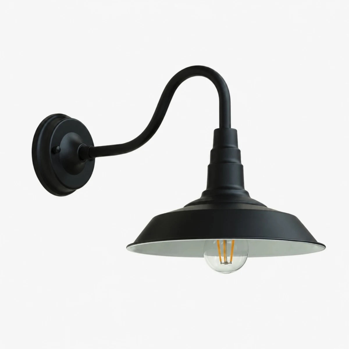 Black wall sconce