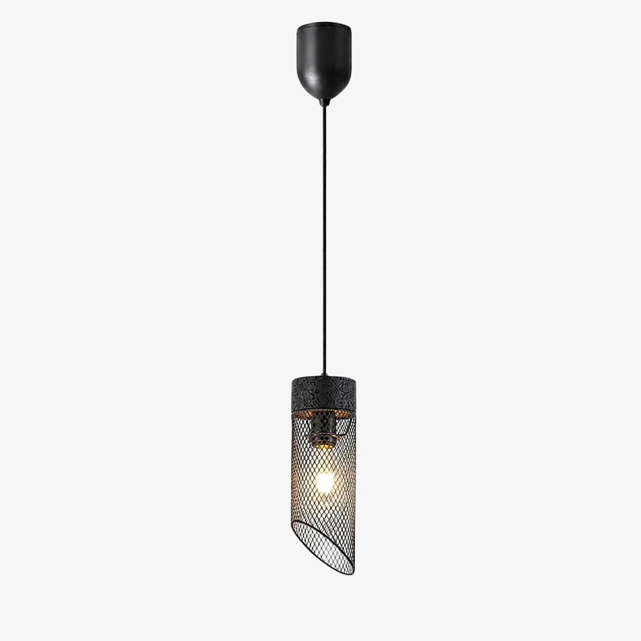 Black lifting type pendant light