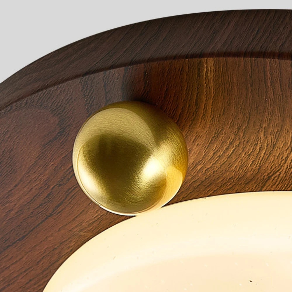 Luminária de teto embutida Walnut RGB Dynamic Sky para ambientes internos
