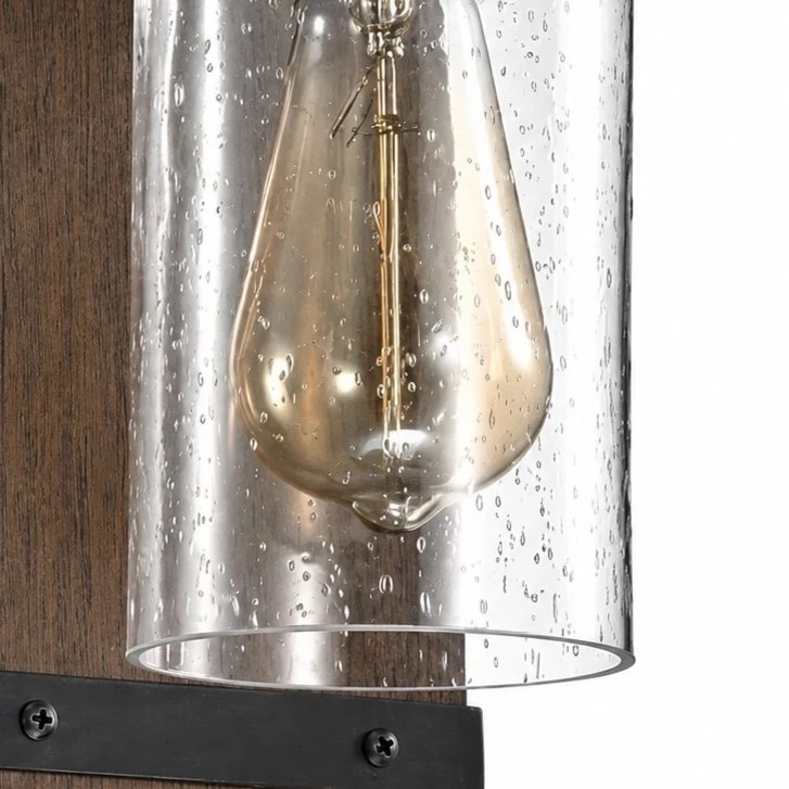 Nära detalj av seedad klarglasstruktur