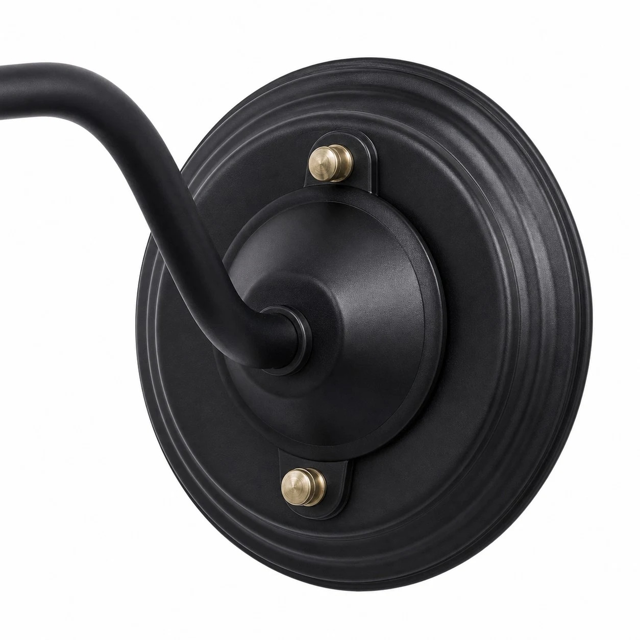 Black wall mount arm and compact shade proportion