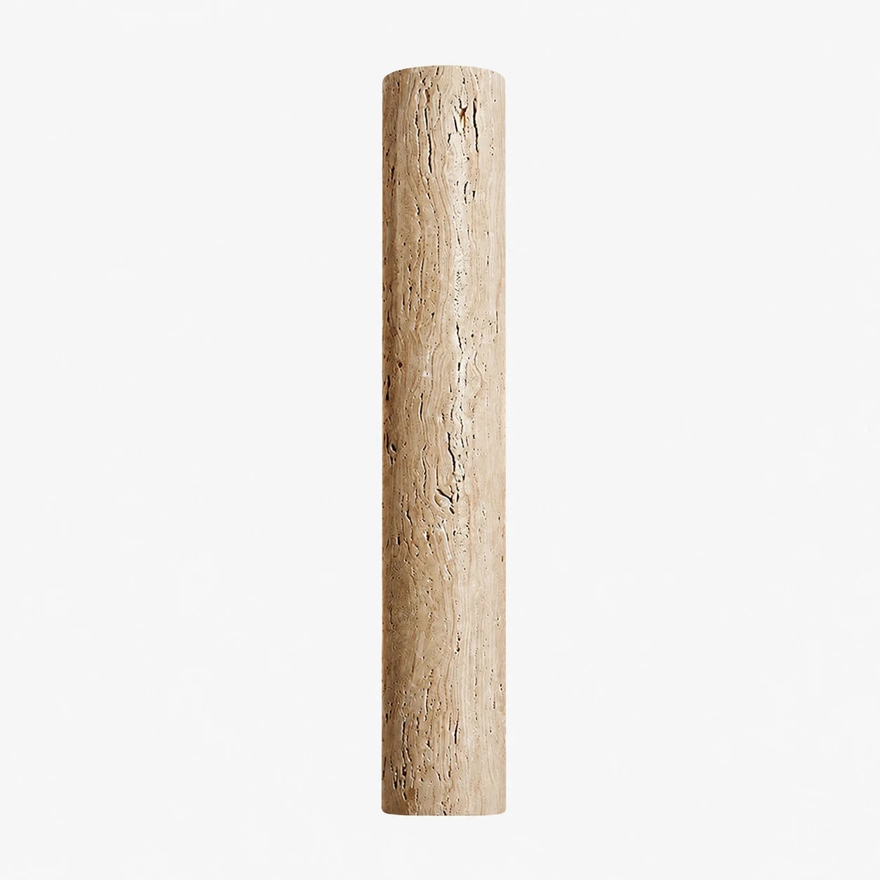 opção de aplique de parede em travertino de 60 cm