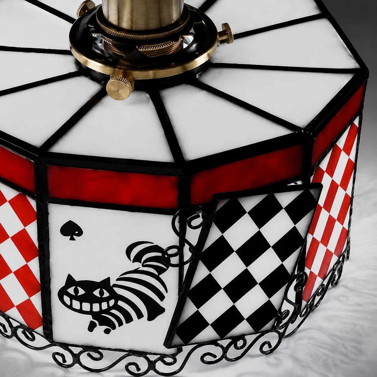 Alice Storybook Glass Flush Mount Ceiling Light detail view 2