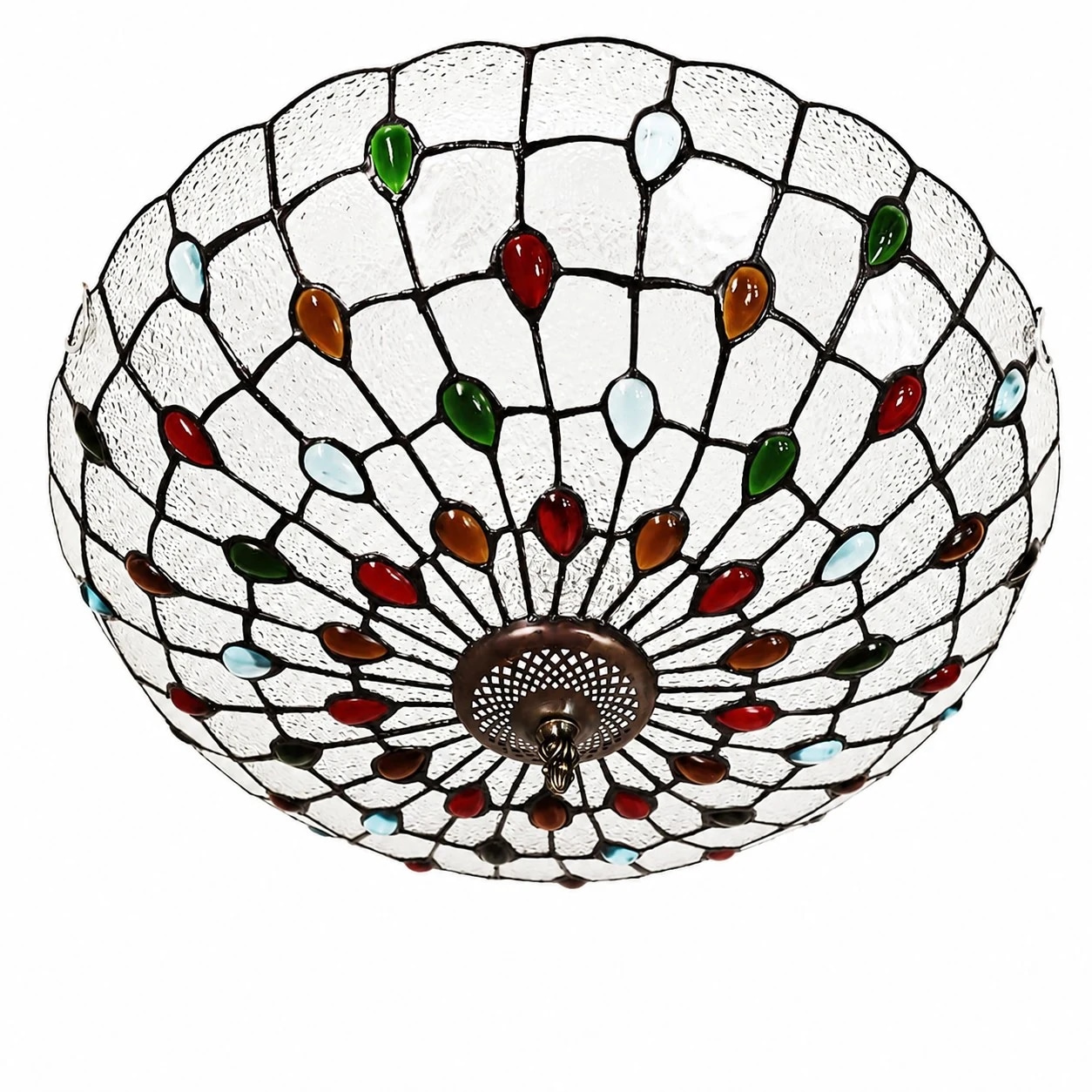 50 cm 3-flammige, klare, diamantklare Deckenleuchte