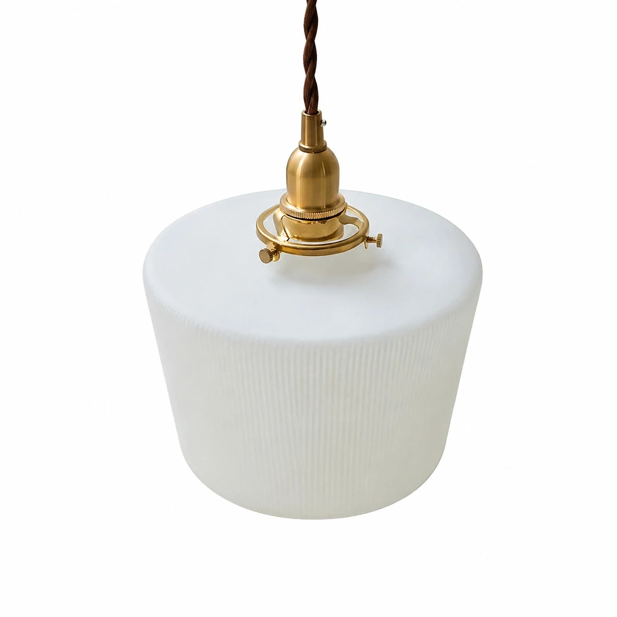 Brass cap and cord detail