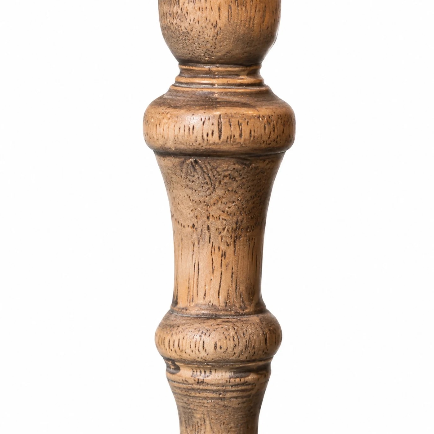 Lampe de chevet vintage en bois sculpté