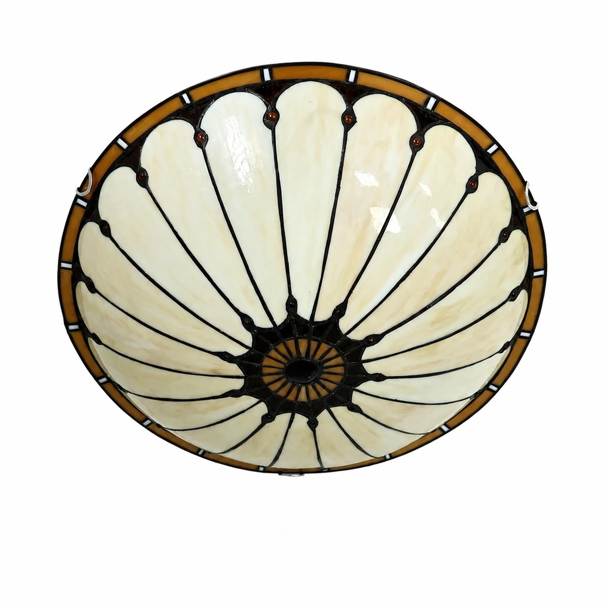50 cm 3-flammige, bernsteinfarbene, silberfarbene Deckenleuchte mit Bogendesign