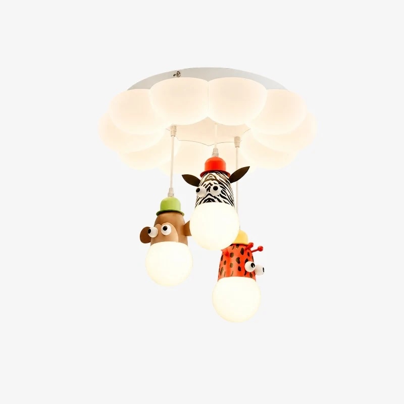 Lampada da soffitto a forma di animale dei cartoni animati, 50 cm