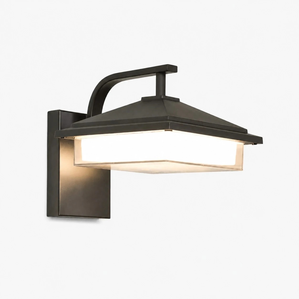 Style B black outdoor wall light