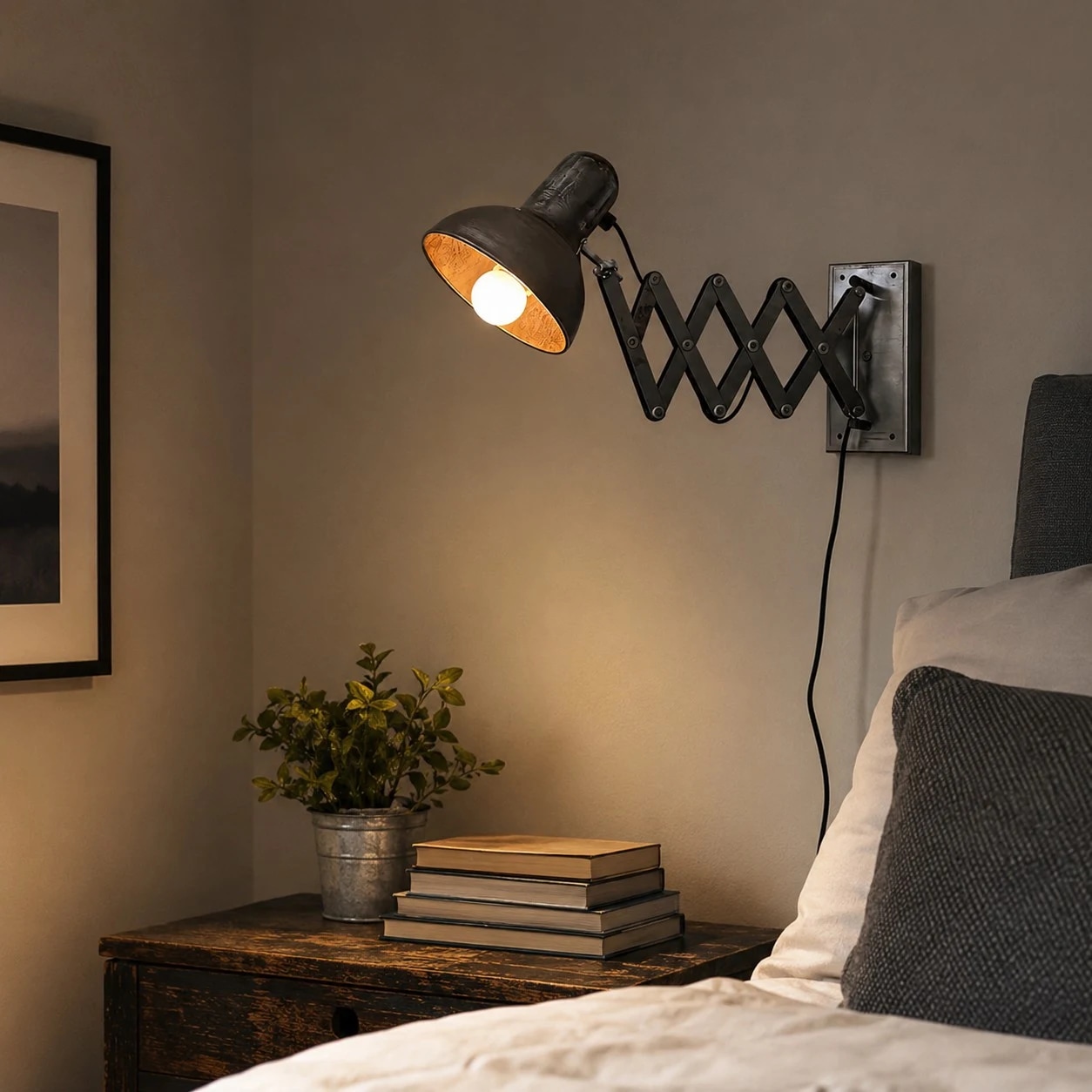 Industrial Adjustable Wall Sconce