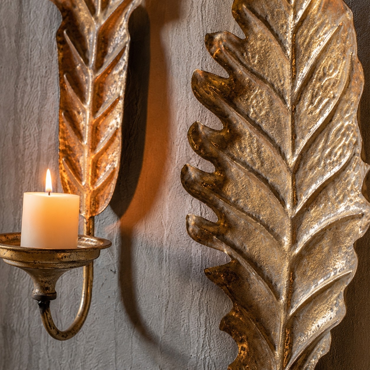 Kinkiet ścienny Vintage Leaf, detal
