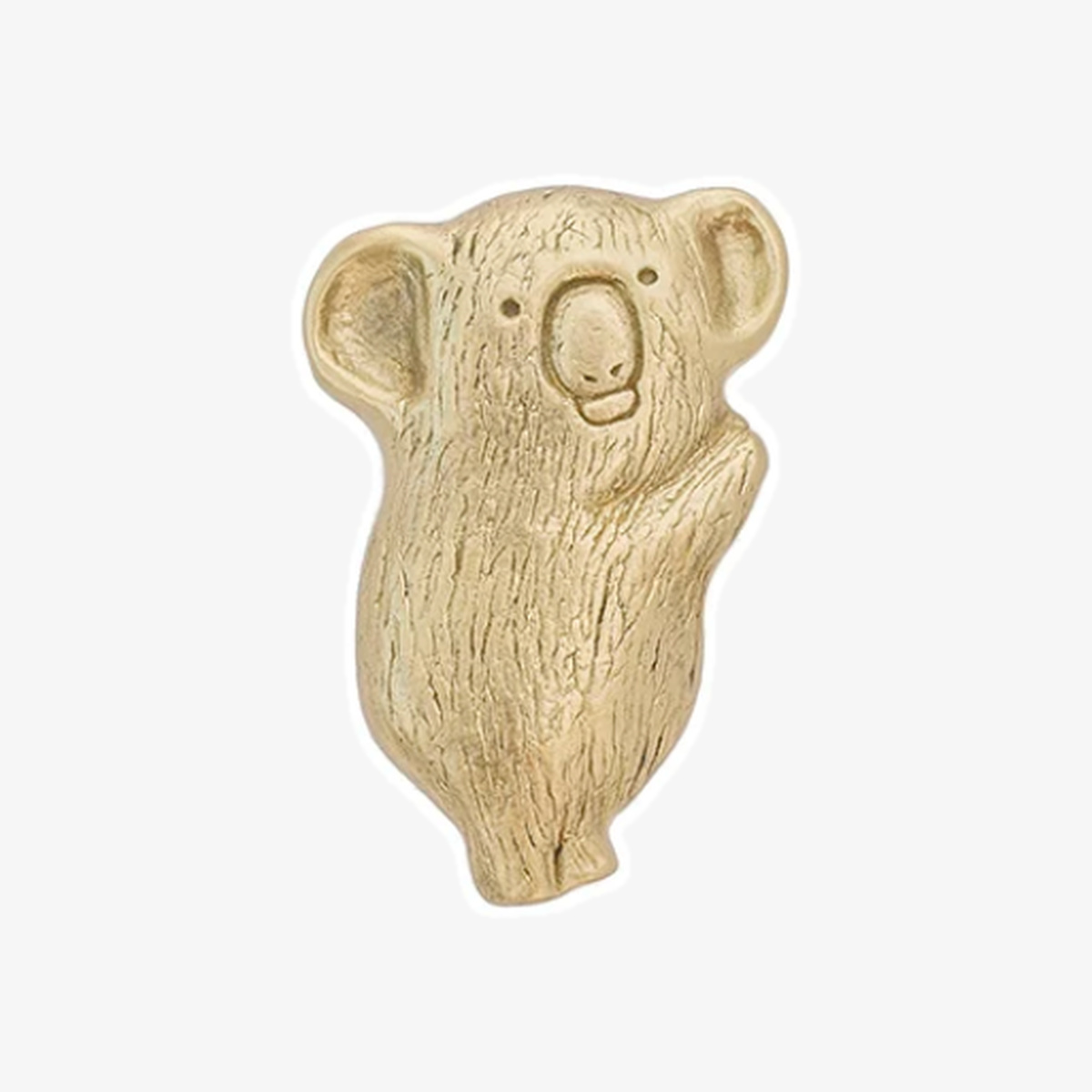 Knopp i mässing med djurmotiv, Koala, storlek A