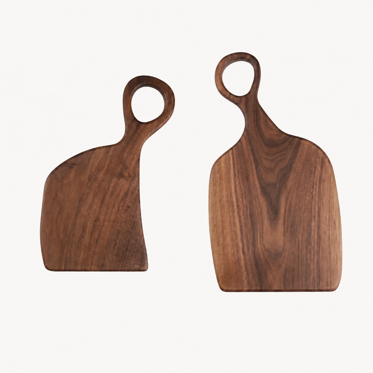 Small and Large black walnut serving board set SKU image