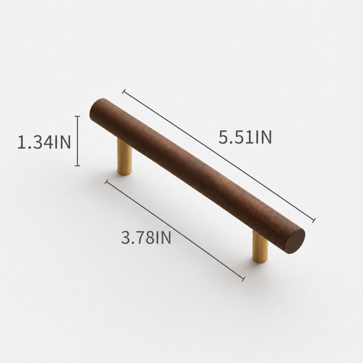 Walnut handle 6.30 in
