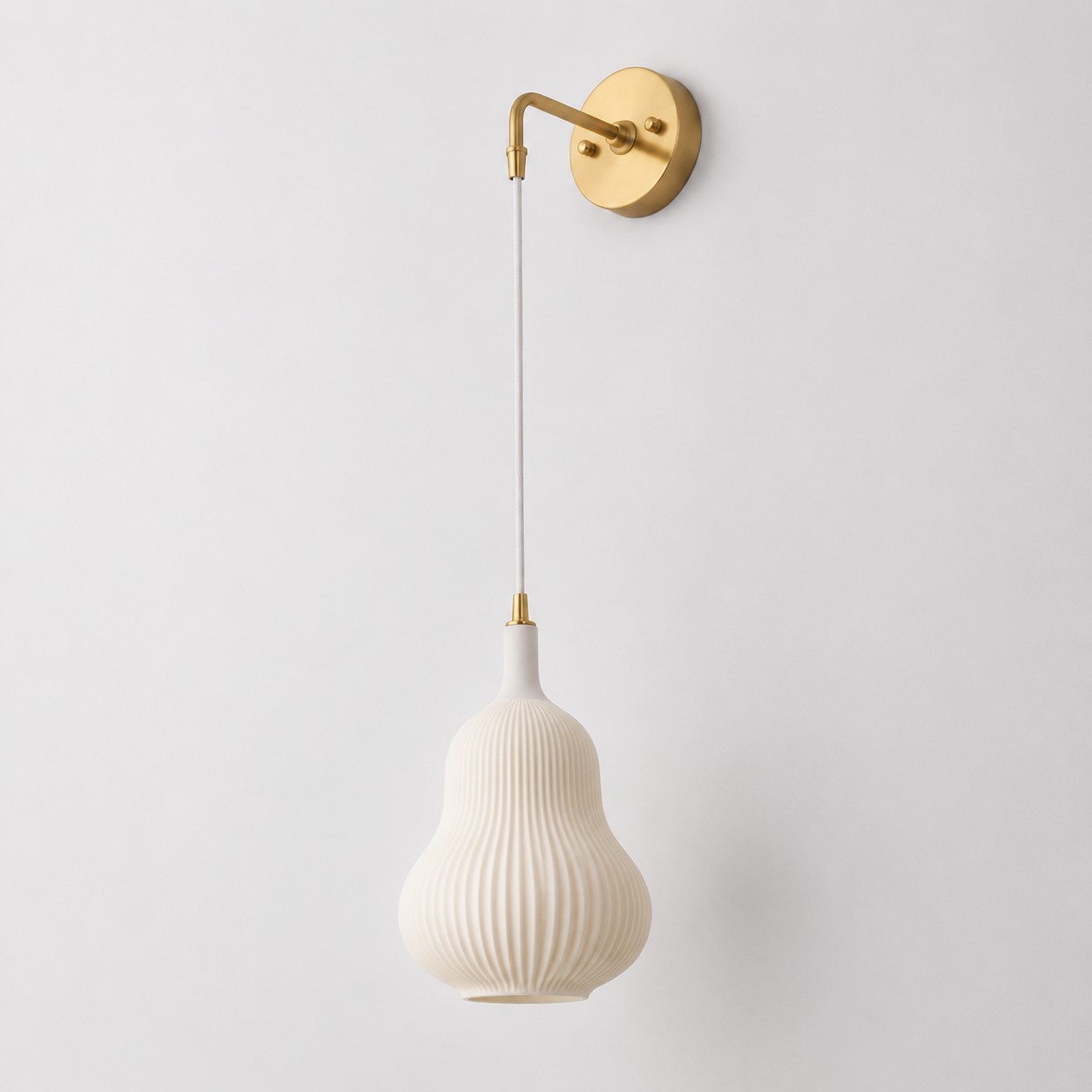 Milk White Gourd Glass W / Gourd W