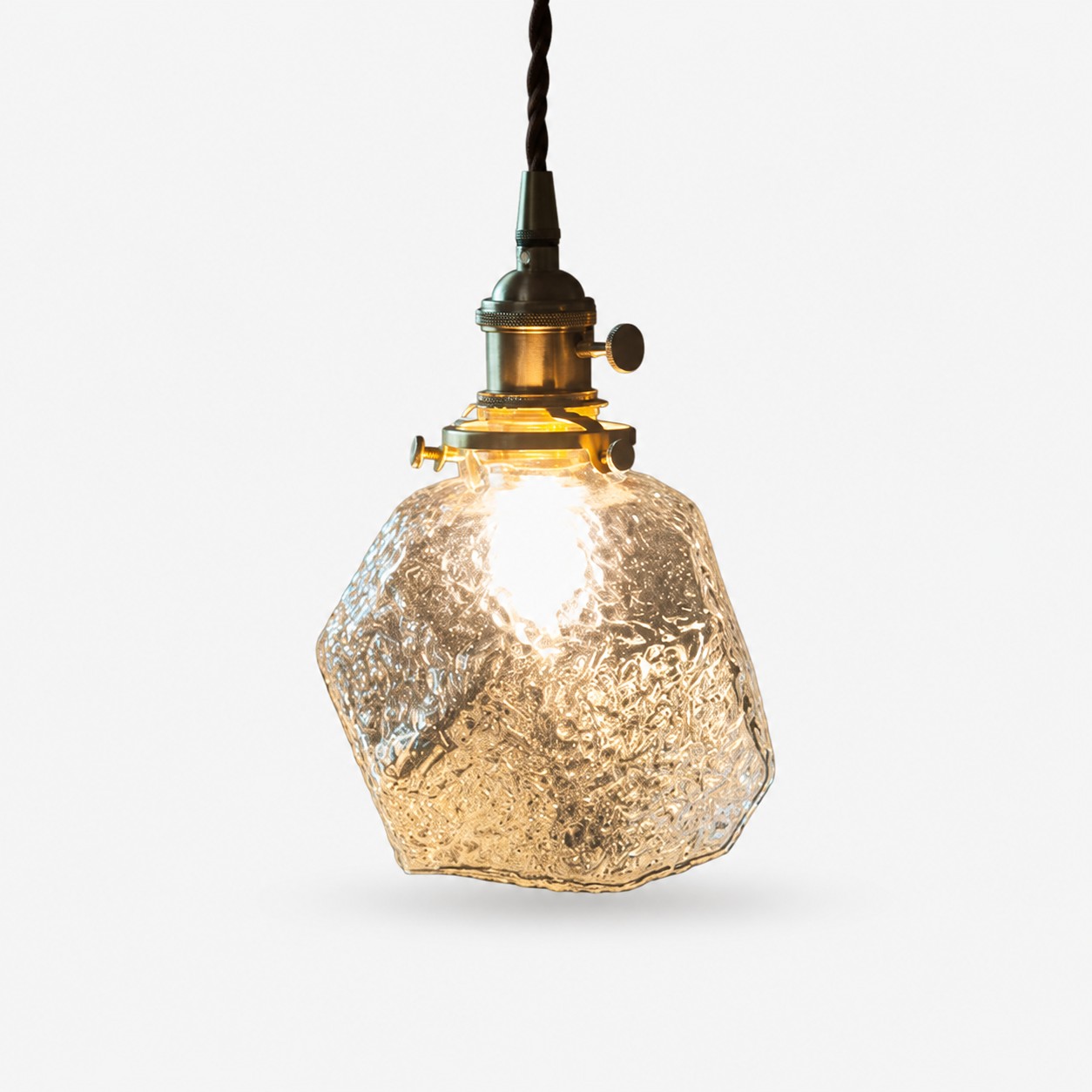 Clear / Antique Brass