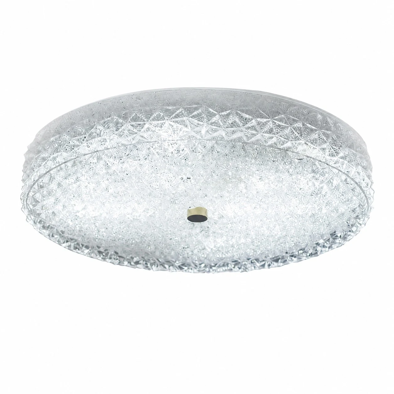 Modern taklampa i slipat glas