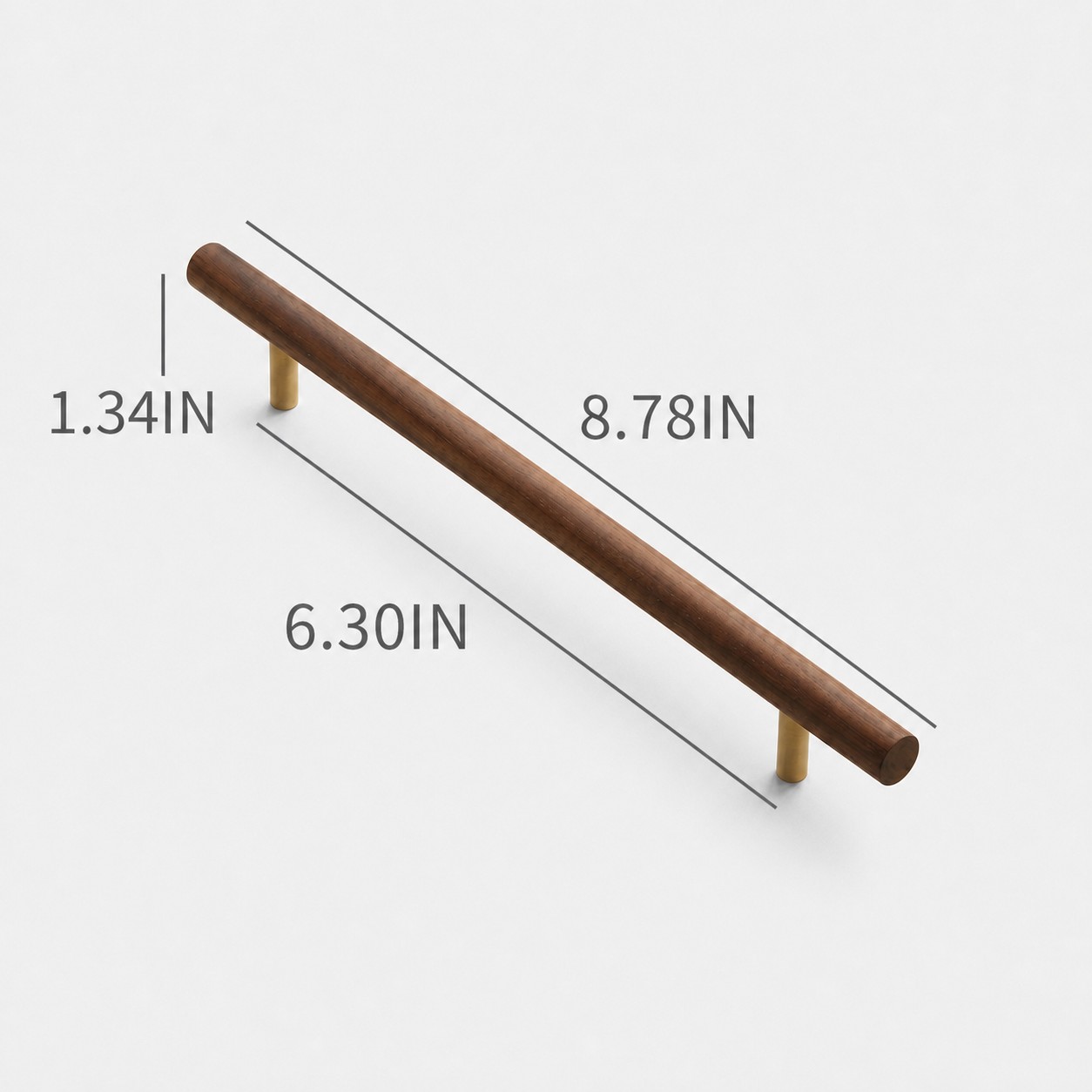 Walnut handle 5.04 in