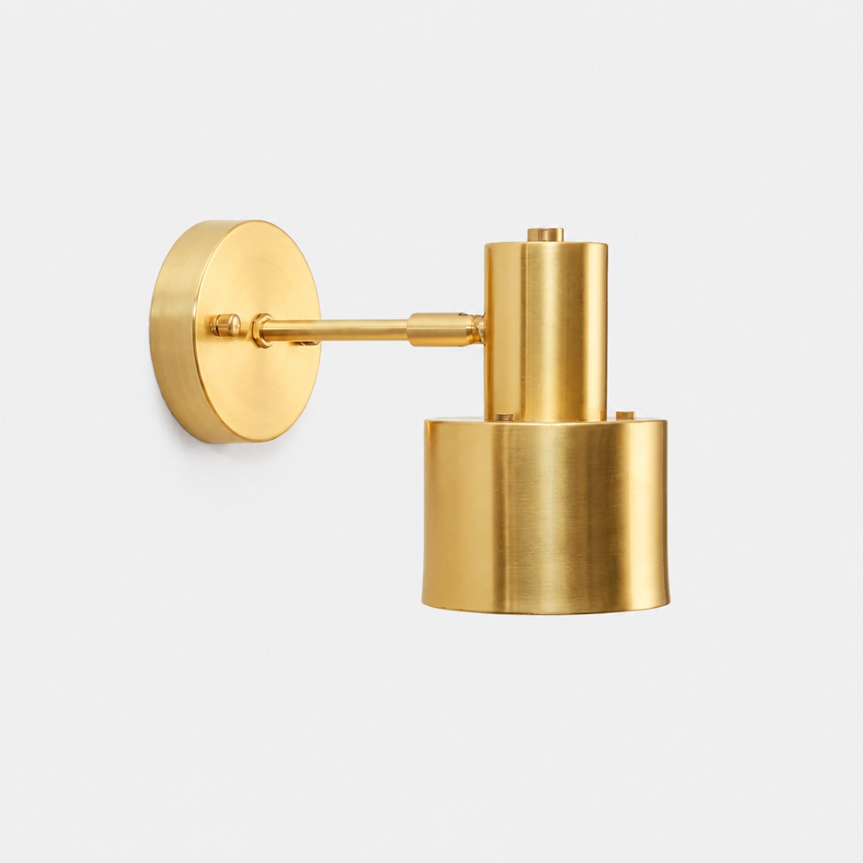 Brushed Brass Straight Arm Style