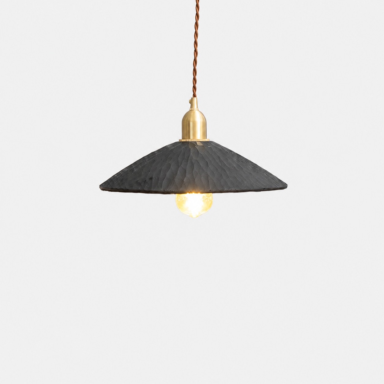 Black pendant light finish