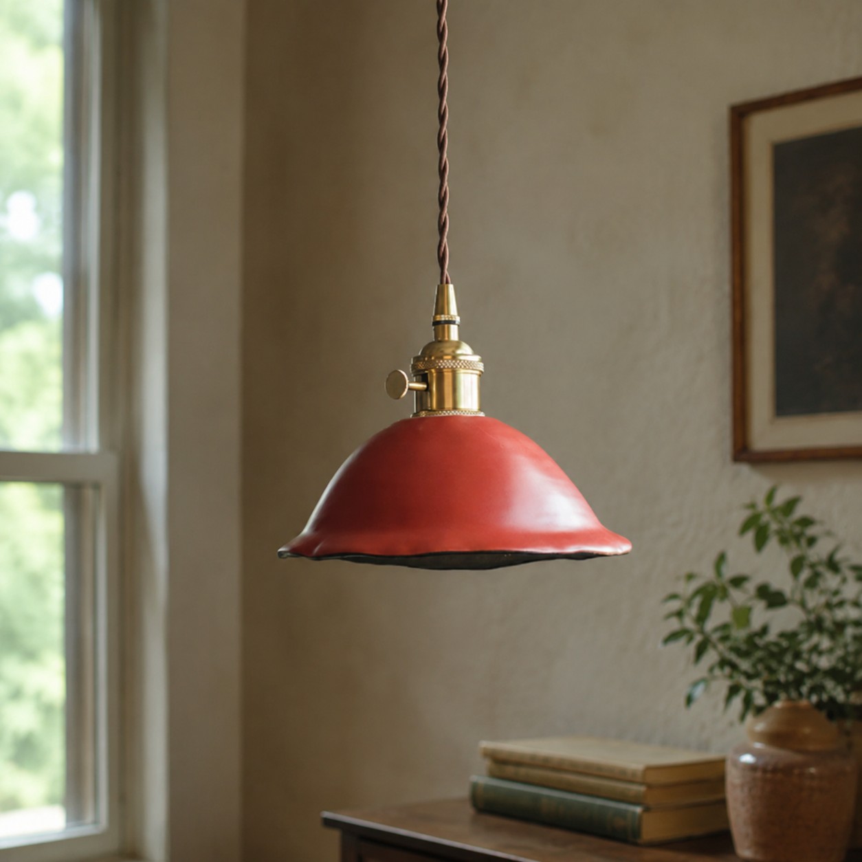 Dual-Glaze Ceramic pendant light style and proportions