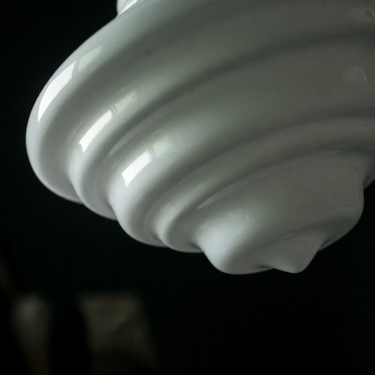 Glanzend gelaagd glasdetail
