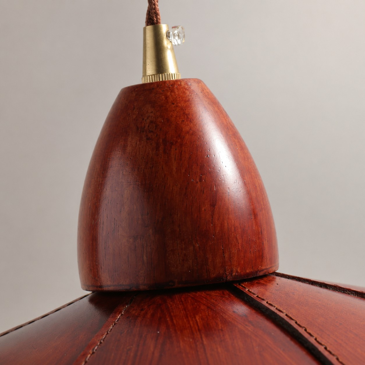 Brass-tone socket detail
