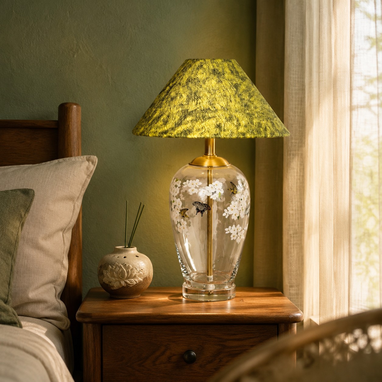 A Soft Vintage Accent for Bedrooms, Studies, and Living Room Side Tables.