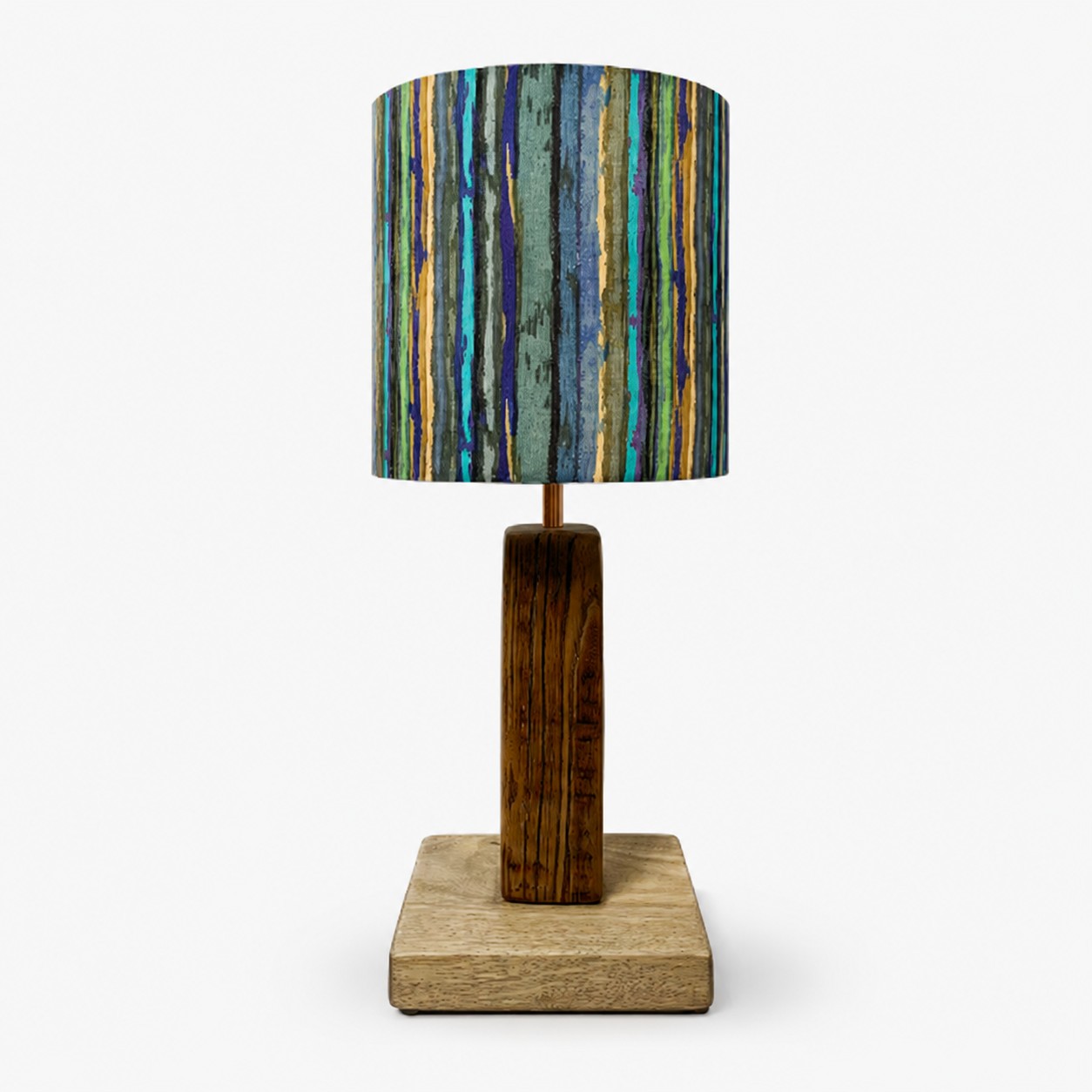 Painterly Stripe fabric table lamp