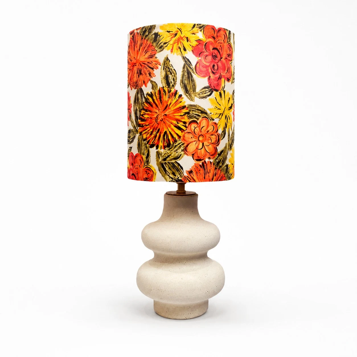 Liberty floral ceramic table lamp SKU image on white background