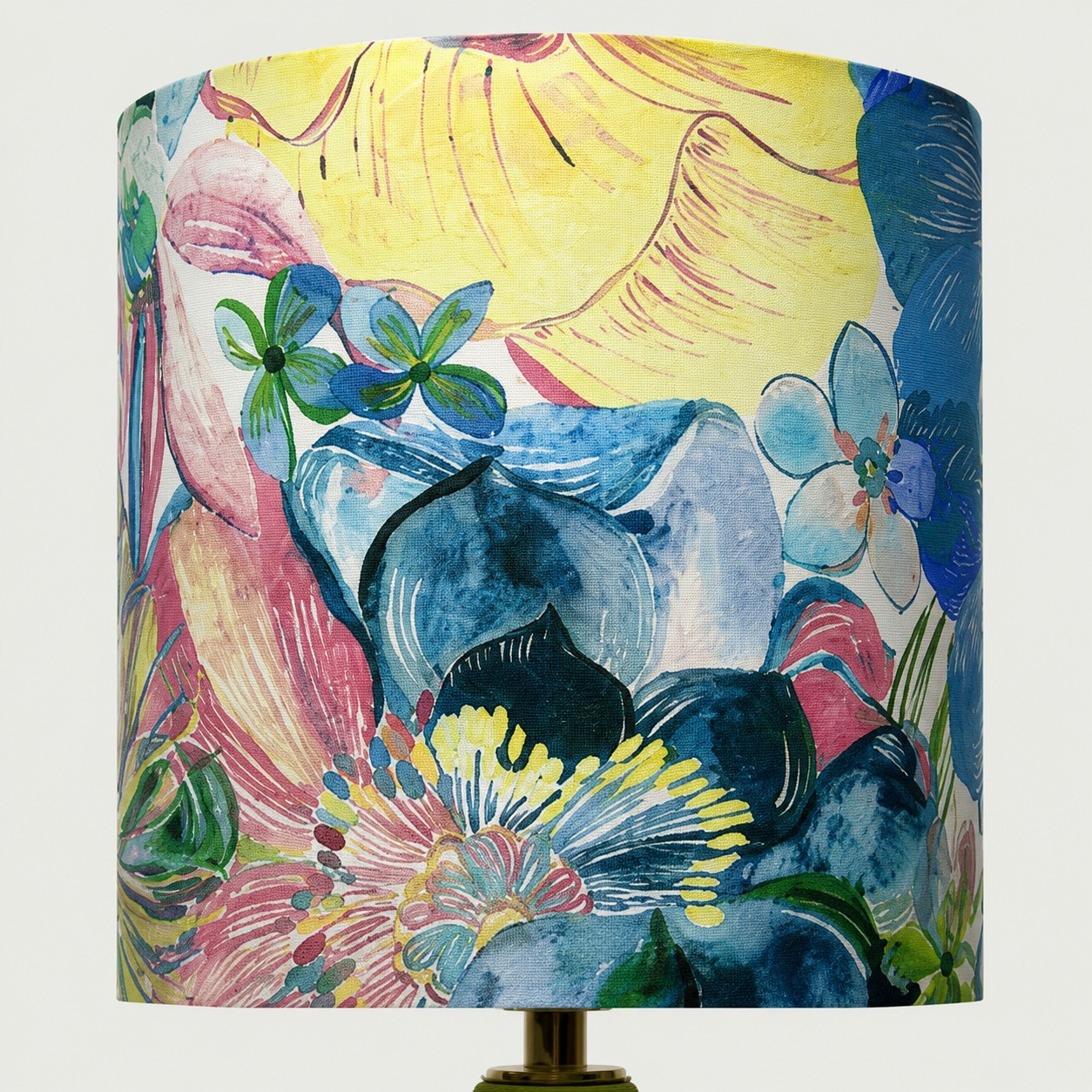 Colorful fabric shade pattern detail