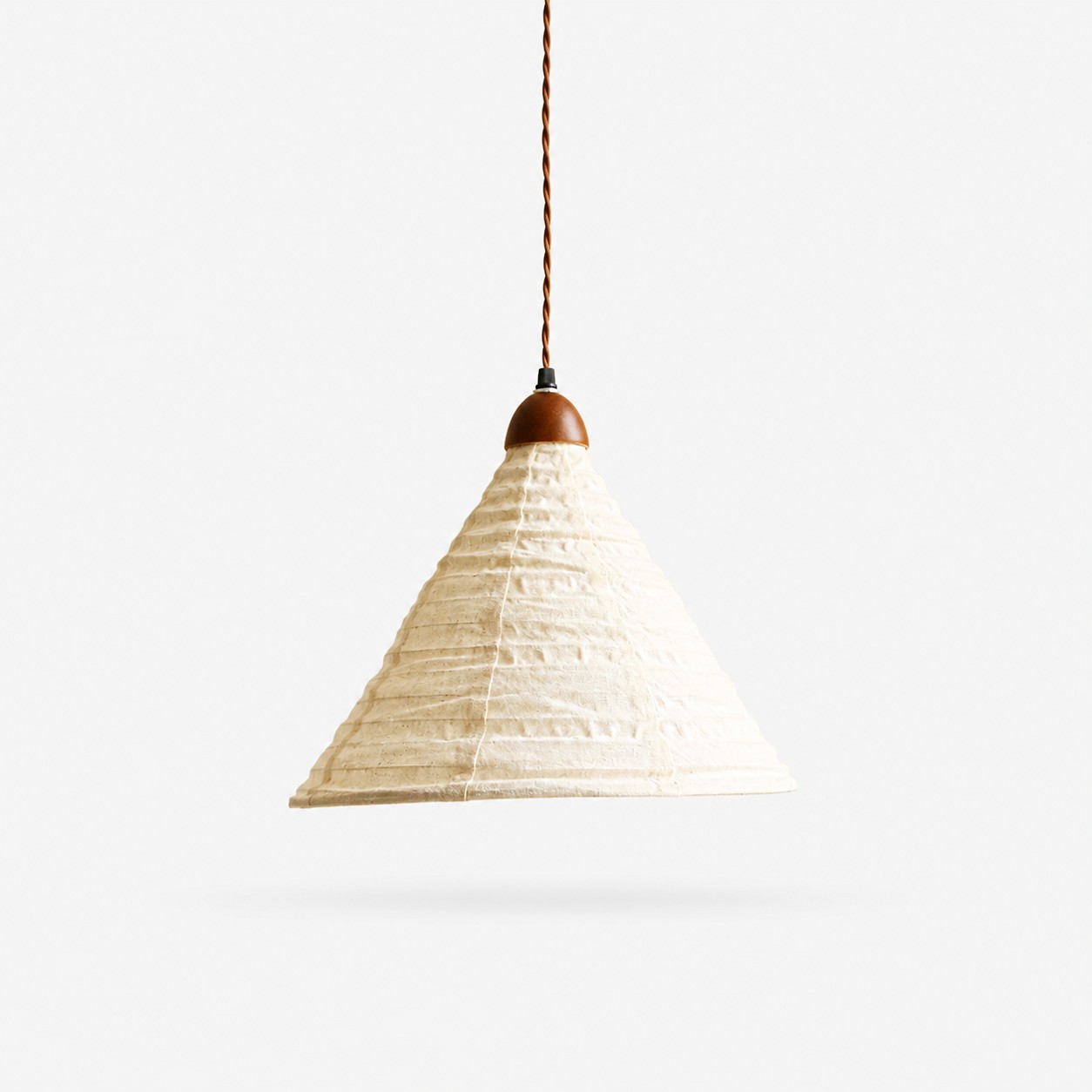Complete Ivory fabric pendant light