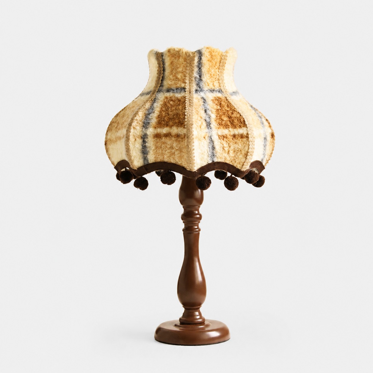 Warm Blue Plaid - Vase Base