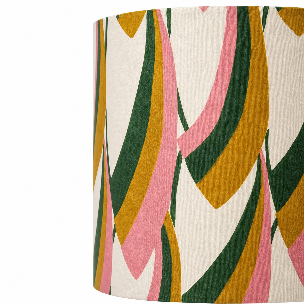 Patterned Fabric Shade Ceramic Table Lamp 9