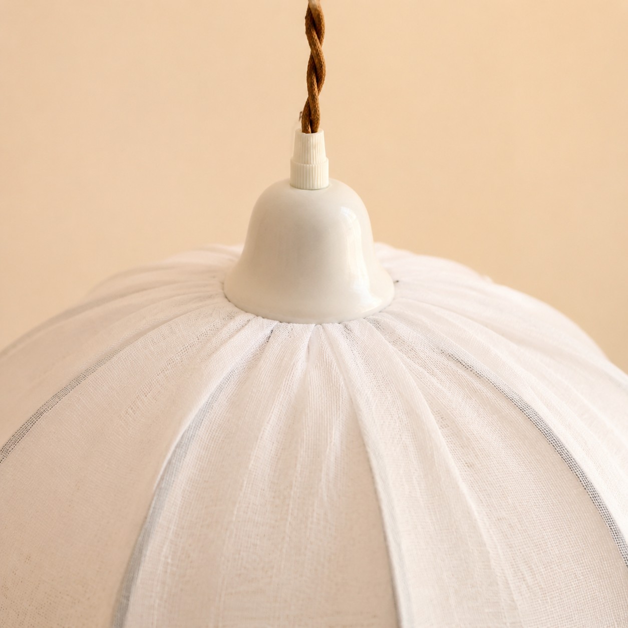 Pleated textile shade construction