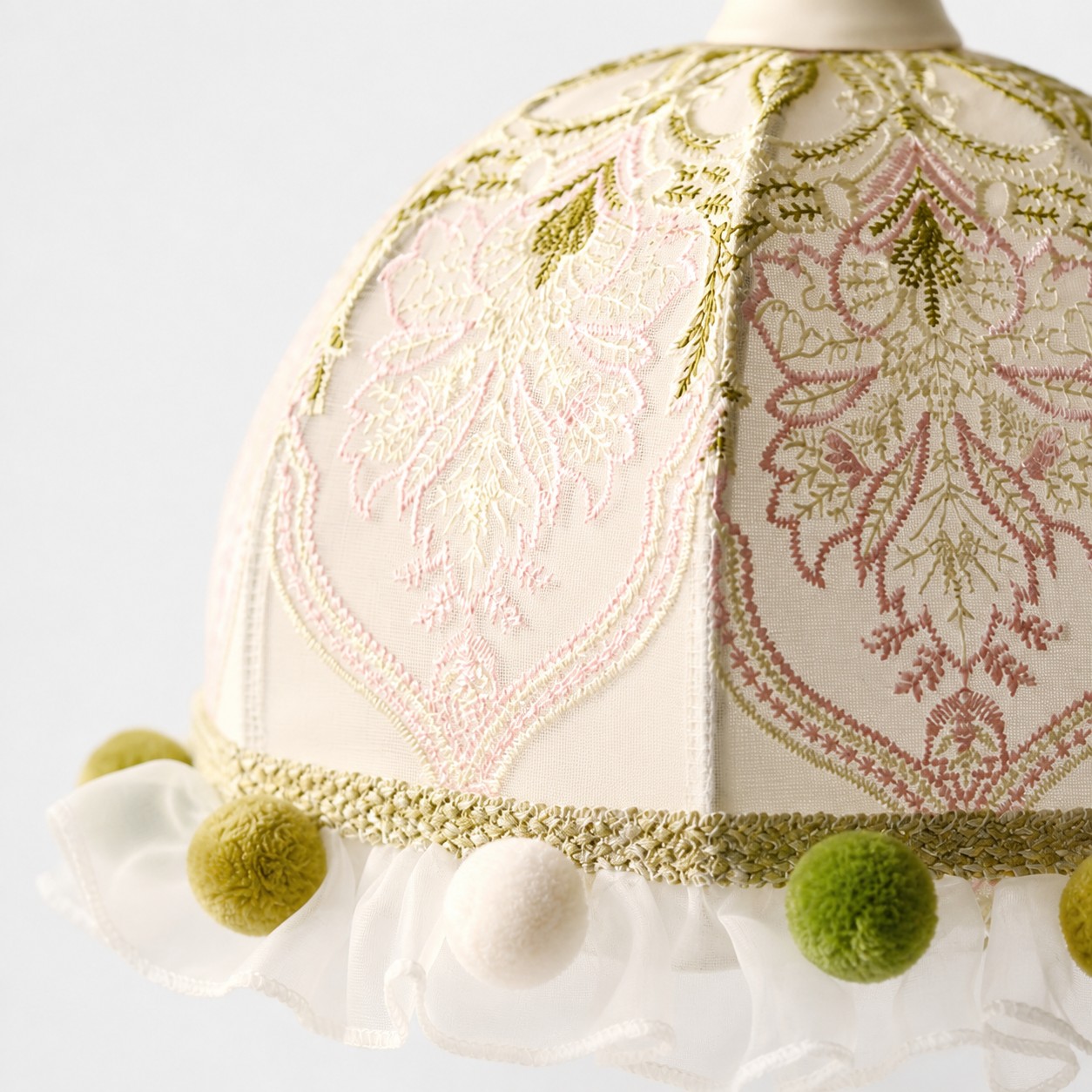 Embroidered Ruffle Trim