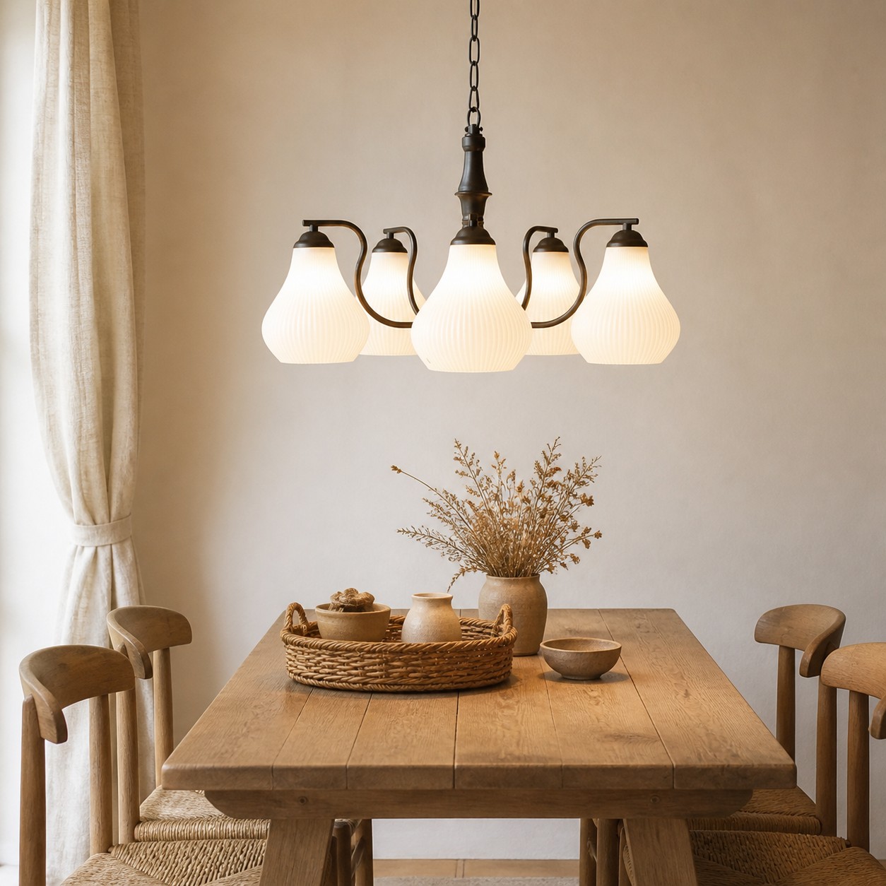 A Warm Centerpiece for Dining Tables, Study Corners, and Vintage-Inspired Rooms.