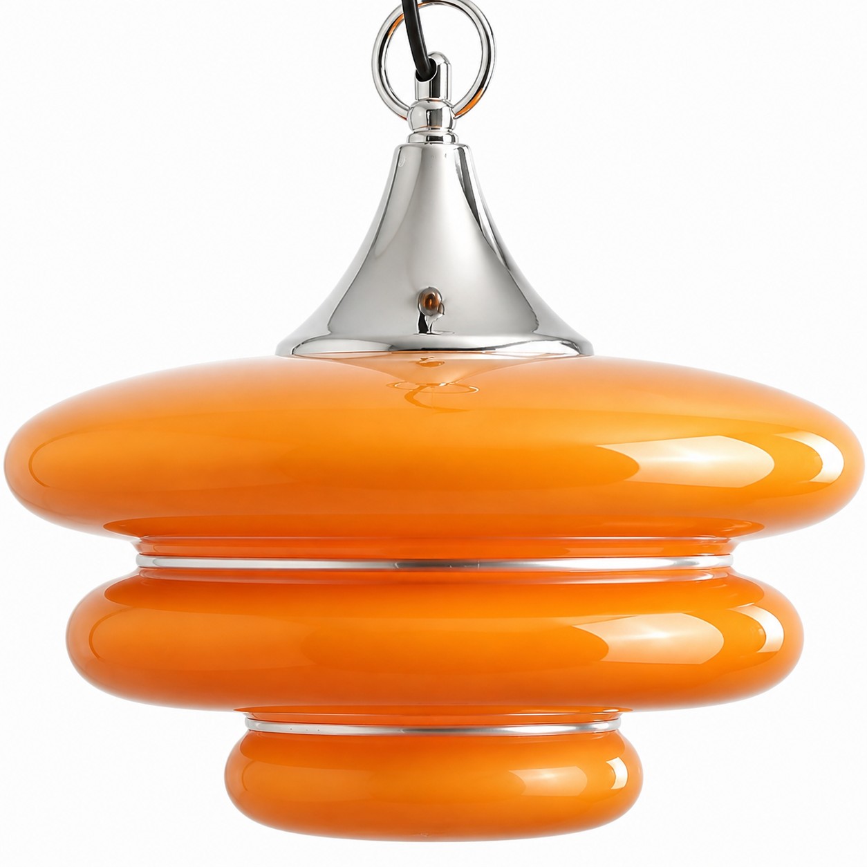 Verre orange brillant