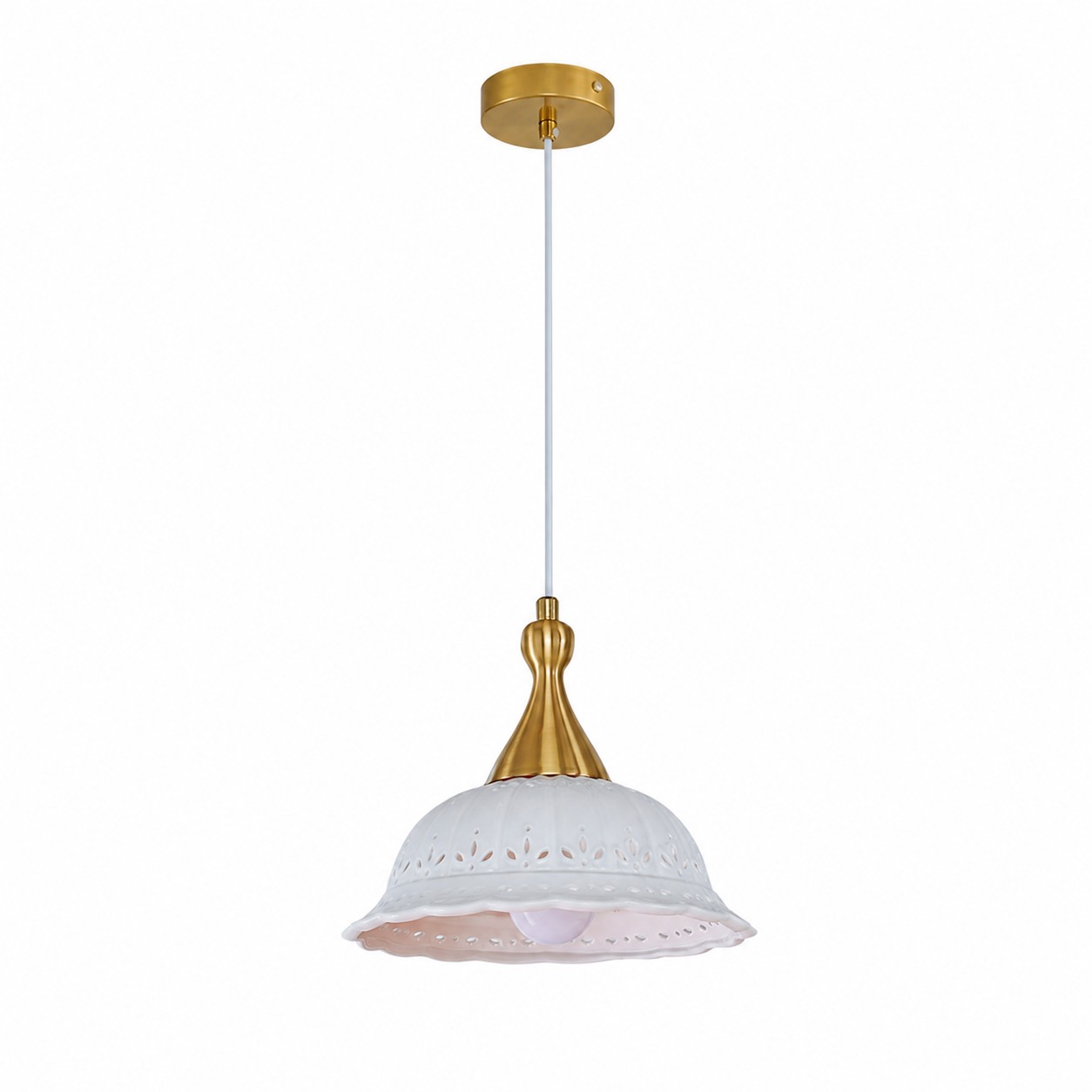 Pierced Wide Ceramic Shade