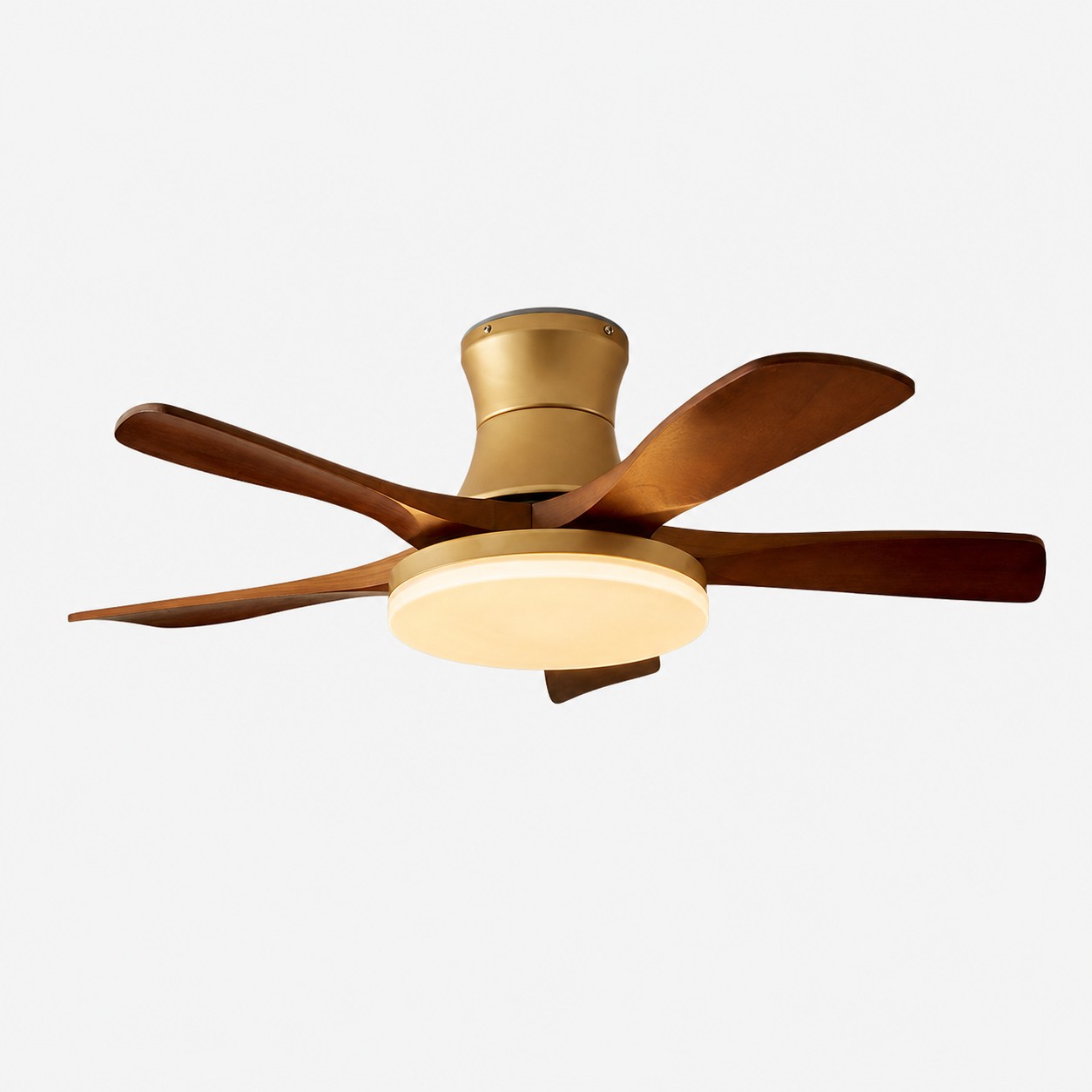 Ventilador de techo con luz y 5 aspas de 55 pulgadas