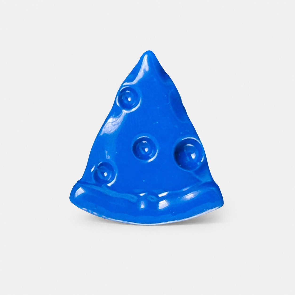 Cheese Slice Cabinet Knob - Blue