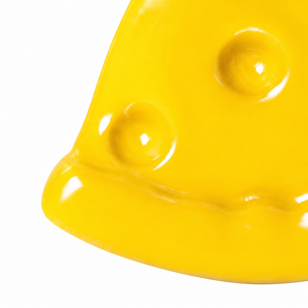 Cheese slice cabinet knob side detail