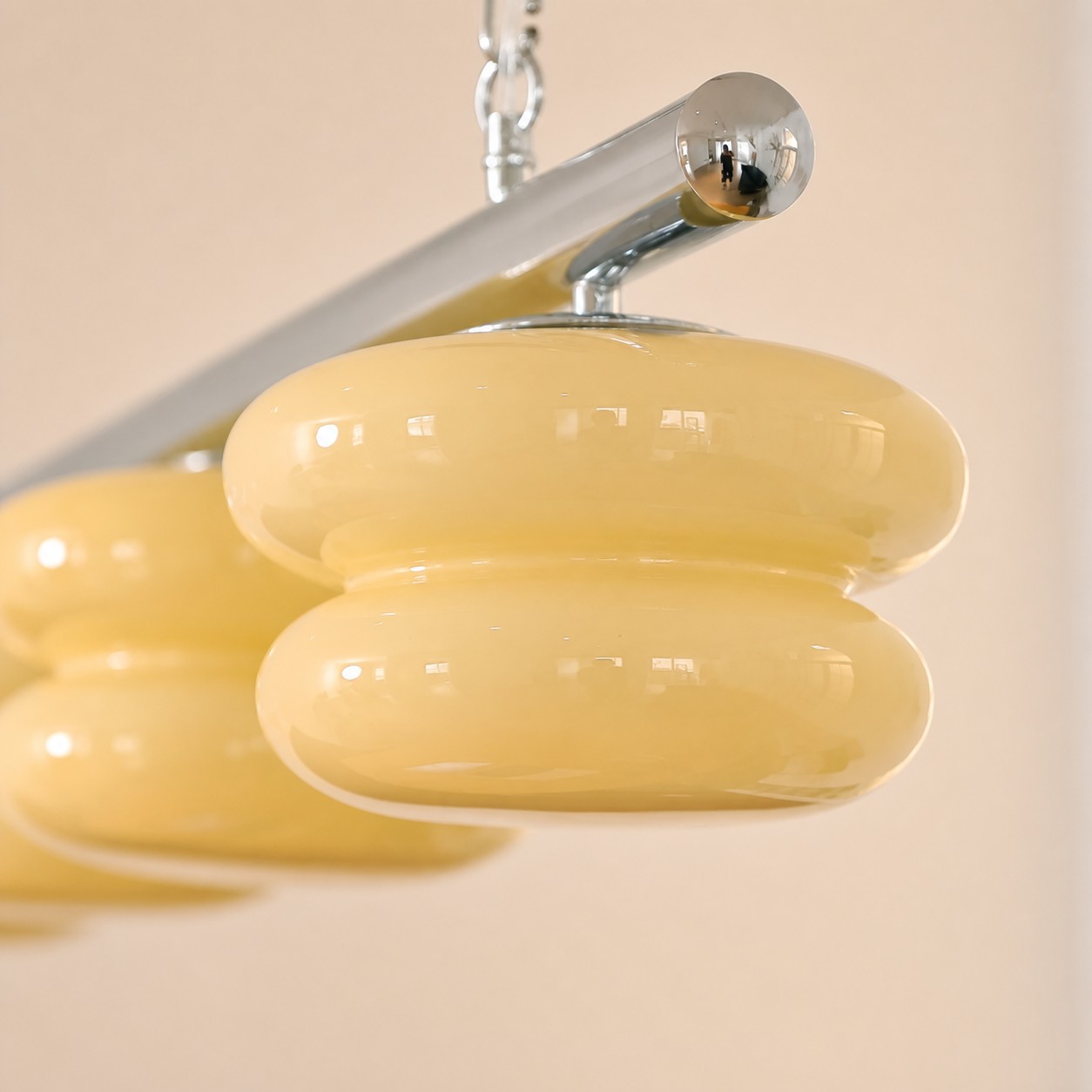 Cream Layered Glass
