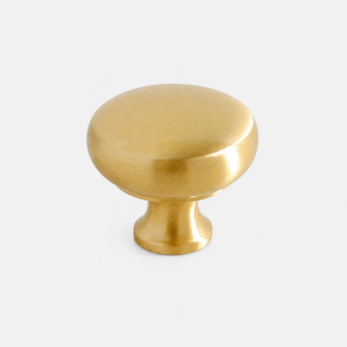 Natural Brass Round Knob 30 mm / 1.18 in