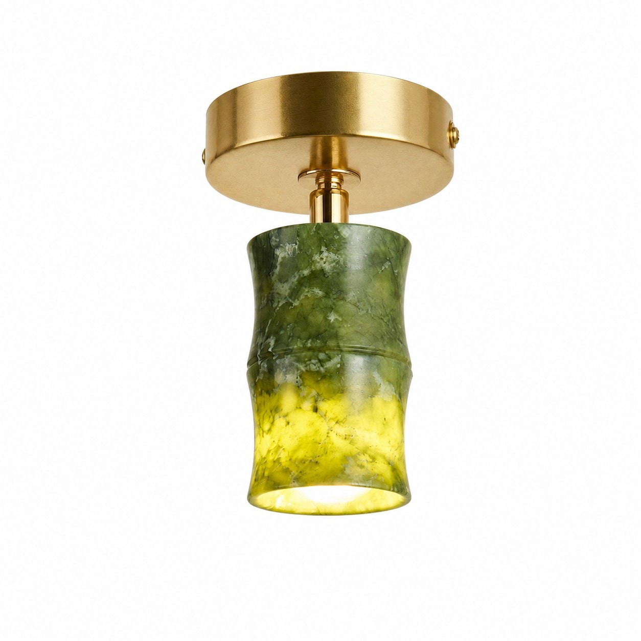 Hourglass shade jade ceiling light SKU image