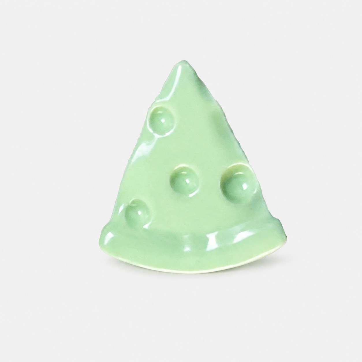 Cheese Slice Cabinet Knob - Mint Green