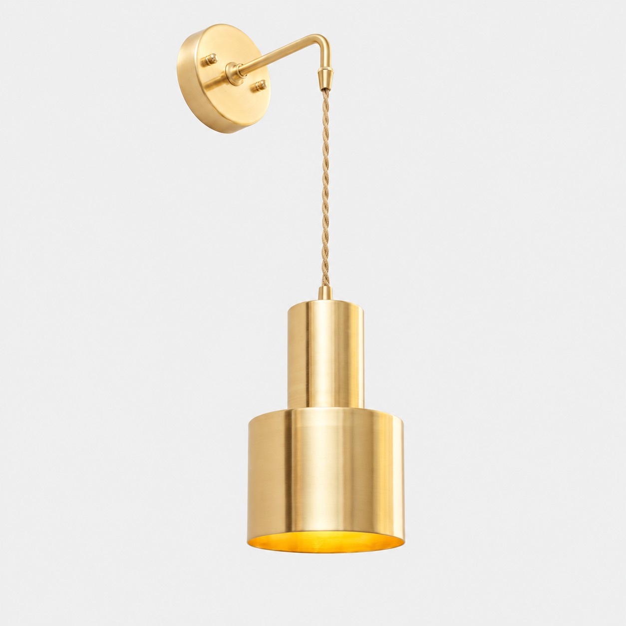 Brushed Brass Pendant Style