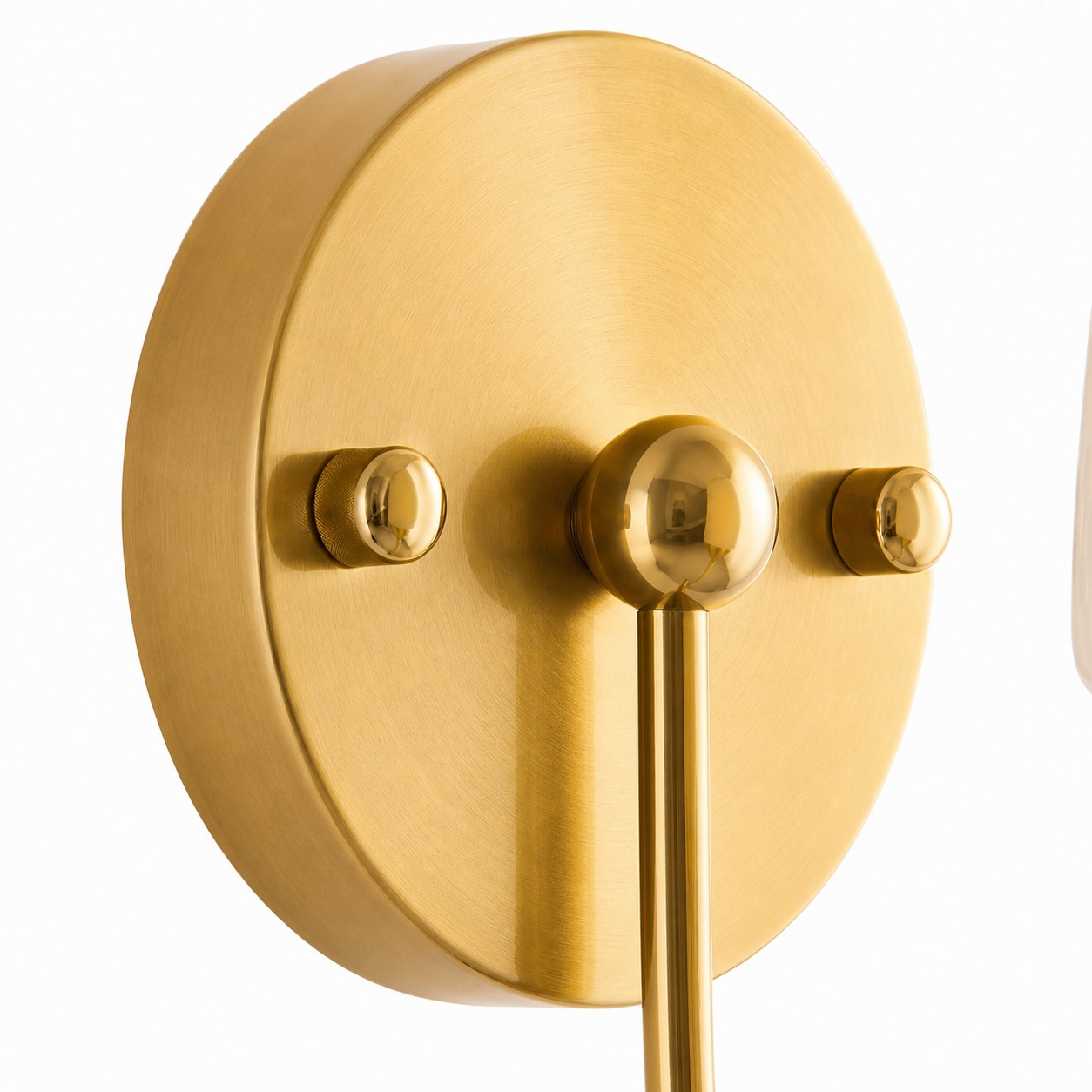 Round wall plate close-up